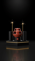 Crimson Ember Display Fountain